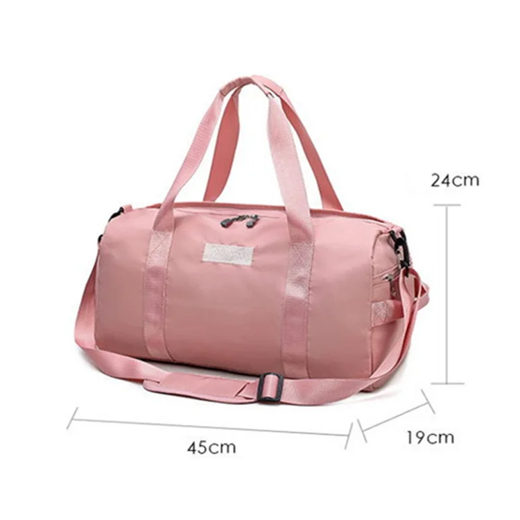 Custom Multifunctional Sports Travel Women Gym Duffle Bag with Shoe Compartment for Tennis Basketball Yoga Outdoor Activities