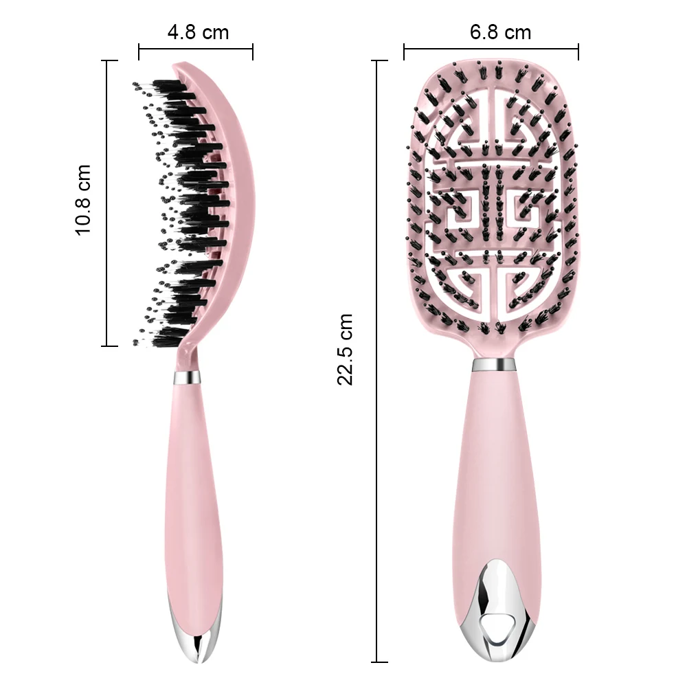 Hair brush Anti Klit Brushy Haarborstel Women Detangler Hair Brush Bristle Nylon Scalp Massage Hair dryer Brush Comb