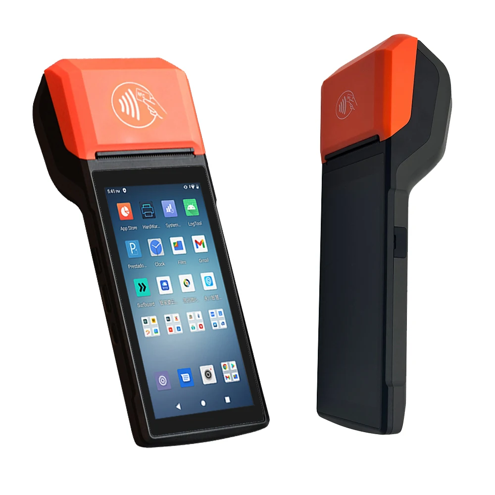 NFC Портативный сенсорный экран POS Android 13 Мобильный смарт-терминал с QR-кодом сканер R330 Plus
