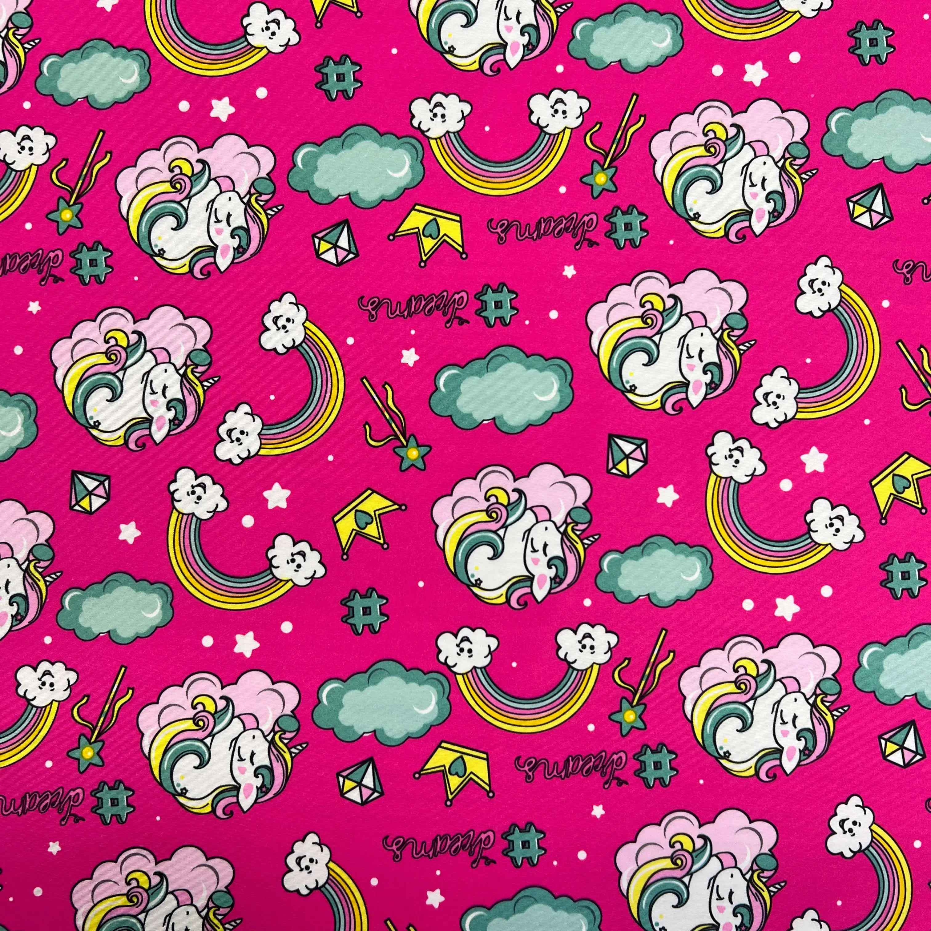 100% Polyester 210T taffeta fabric taffeta Digital Printed Fabric cartoon digital printed fabric for kids lining