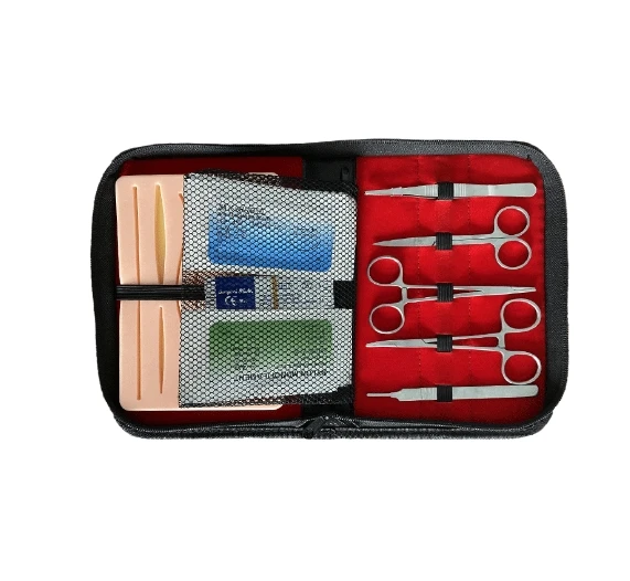 Medical Surgical Suture Instrument Package Medical Students Practice Needle Holder Thread Skin Suture Pad Practice Kit Set