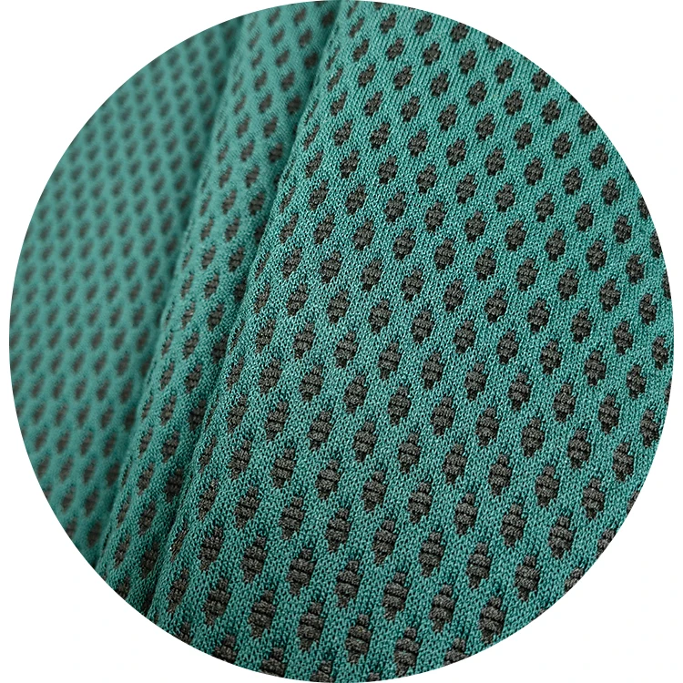Professional Factory Atmospheric Dark Green 100% Polyester Knitted 3d Spacer Mesh Mattress Border Fabric