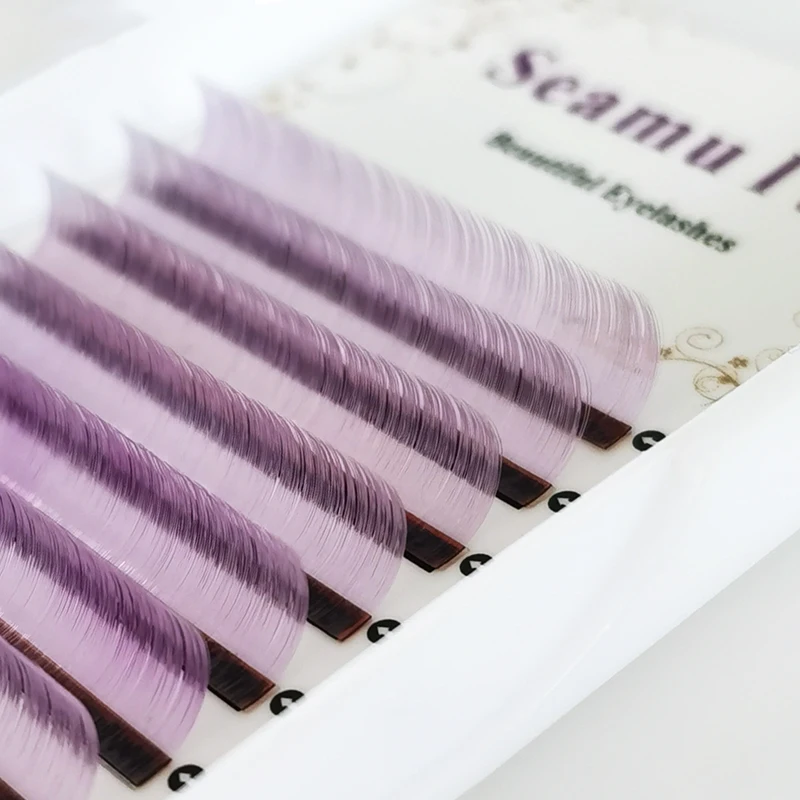2022 New  Professional Manufacturer Korea Mink Hybrid All Size Colored Eyelash Extension 100% Handmade  Factory Lash suppliers