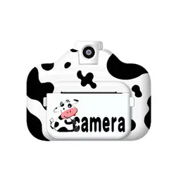 Cow color Digital ready to Print Kid Camera with 1080P resolution diy digital print kid camera thermal printer shipping label