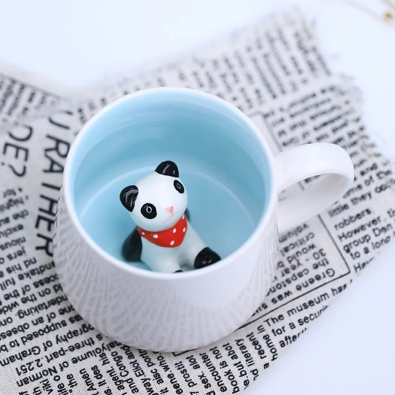 Wholesale New Product Hot Selling Creative 3D Animal Shape Gift Ceramic Tea and Coffee Mug