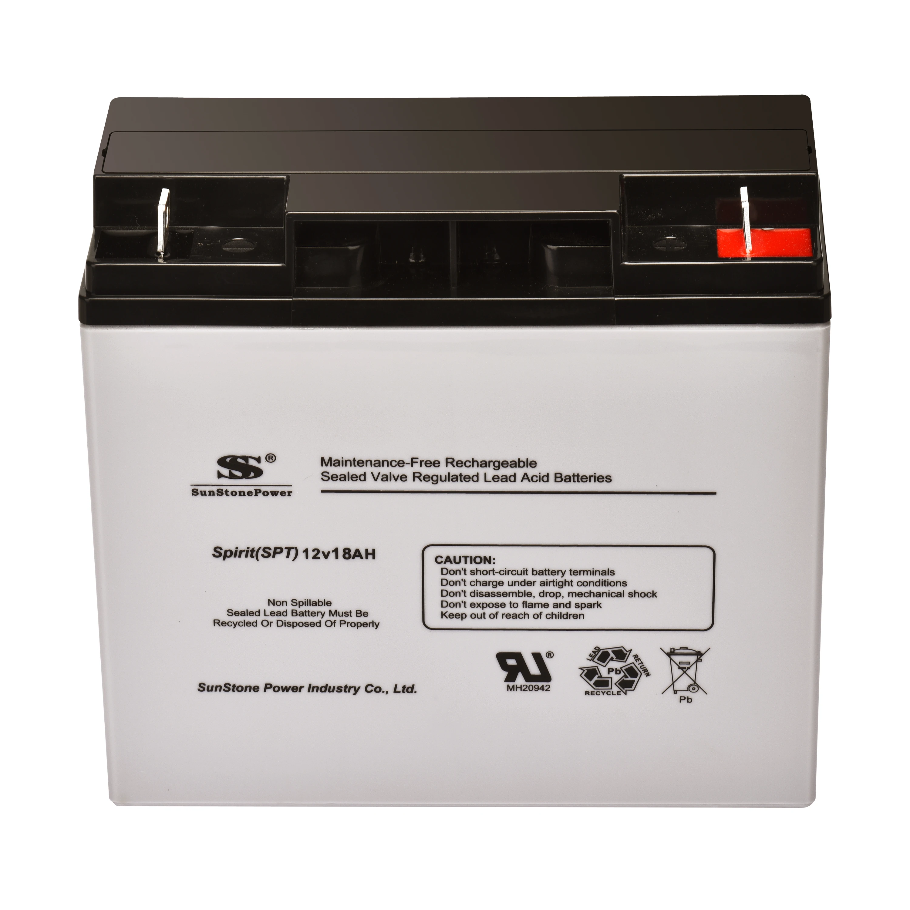 Sunstone 12V 18AH Factory Price AGM Battery Deep Cycle Maintenance Free Lead Acid Solar Energy Storage Batteries