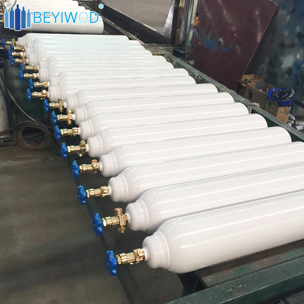 TPED DOT approval Working Pressure 150BAR 200BAR 230bar 300BAR Steel Oxygen Argon Nitrogen gas Helium CO2 cylinder