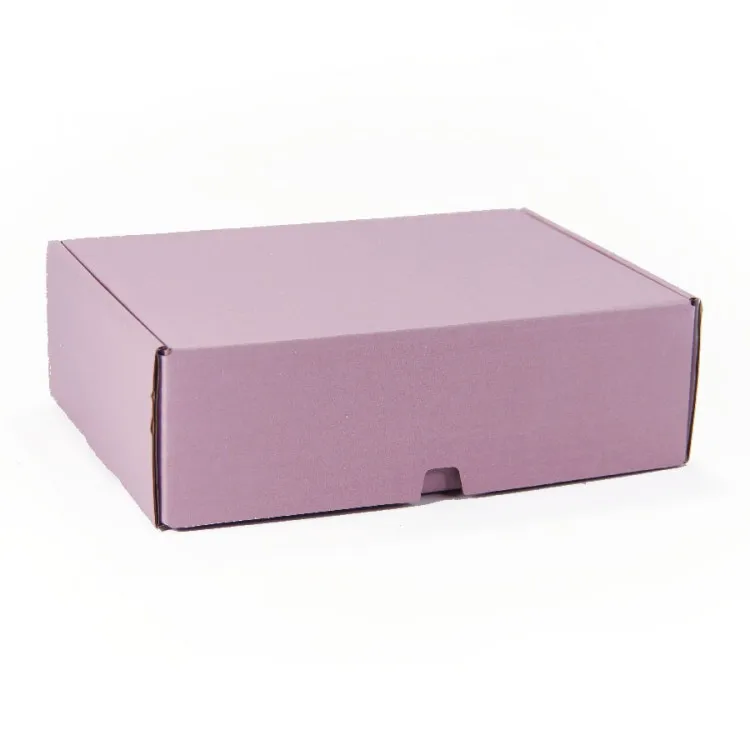 Custom Printing die cut large packaging box pink shipping cardboard gift box packaging for clothes mail paper box packaging