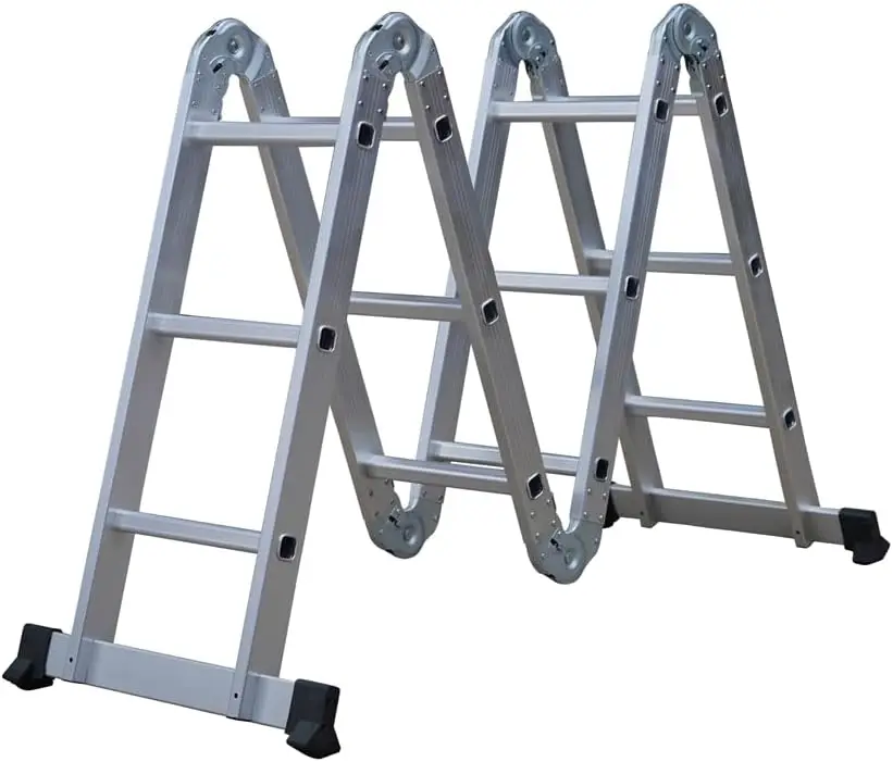 Price Articulated Aluminium Multifunctional Ladder 4*3 4*4 4*5 4*6 Steps For Home And Outdoor Using