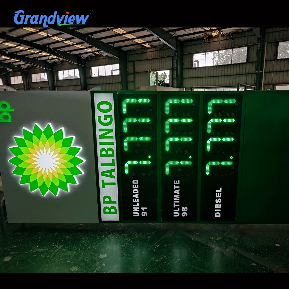 Gas pump price signs outdoor Petrol station signage cas station totem display pylon sign