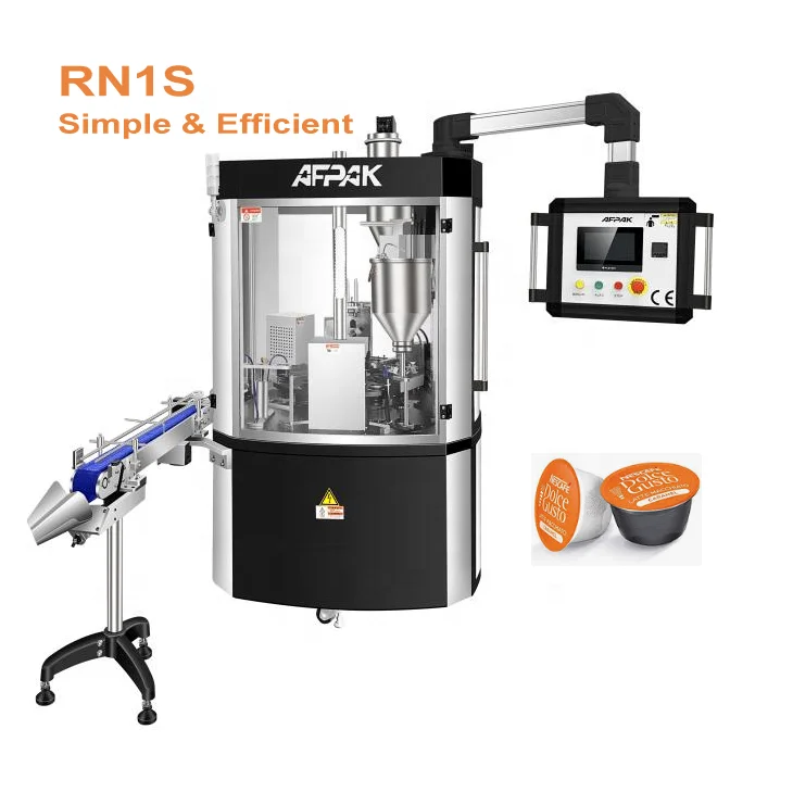 Afpak  RN1S 2022 Shanghai Manufacturing New Design Fully Automatic easy to operate Dolce Gusto Coffee Filling Sealing Machine