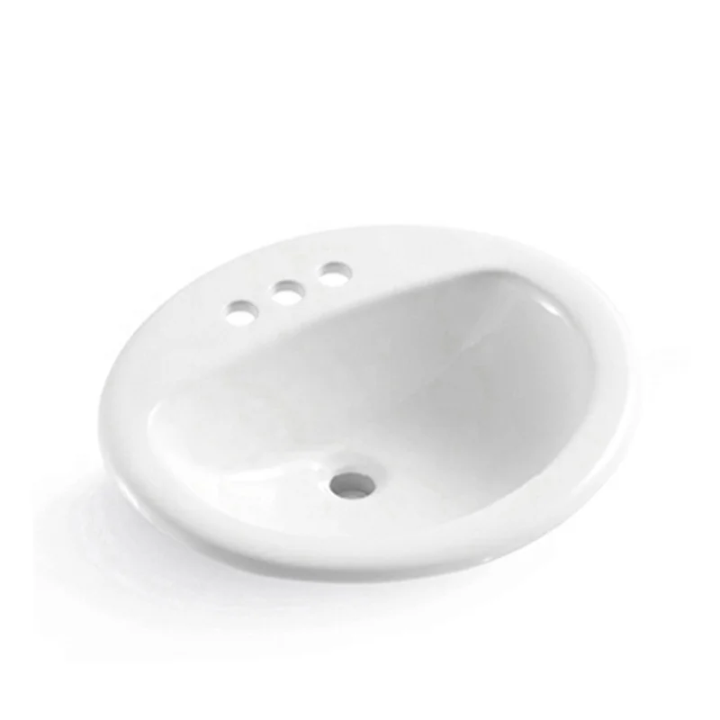 2020 New 51*44*23 cm Under Counter Sink White Bathroom Ceramic Oval Basin For Low Price Sanitary Ware