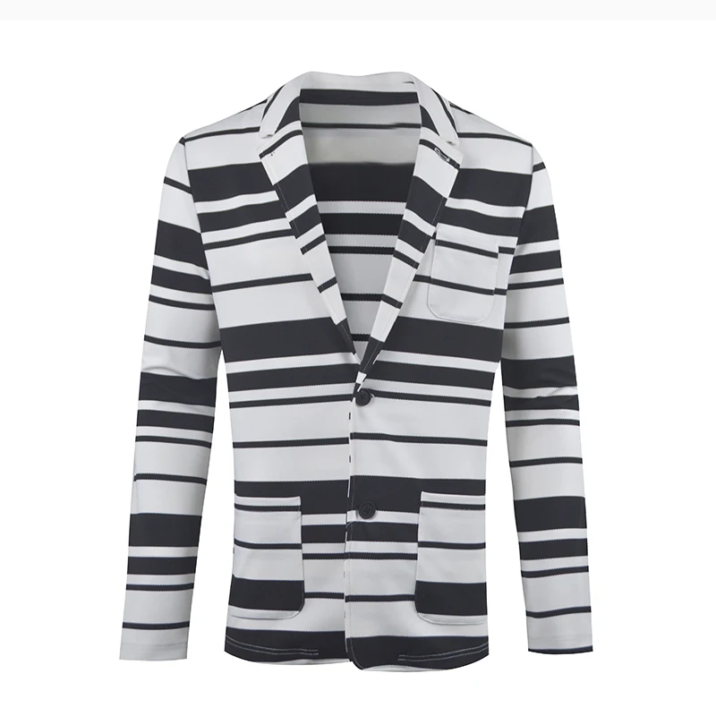 
OEM Custom Blazer High Quality Slim Fit Summer Blazer stripe line jacket For Ladies Blazer Suit 