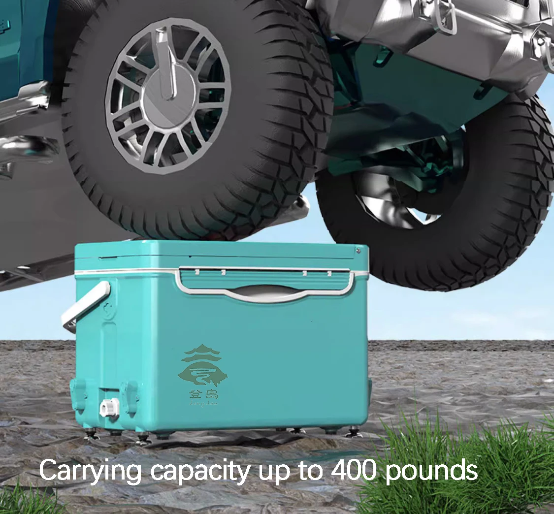 HOT 30L PP+PU Camping Outdoor Refrigerators Portable Ice Insulated Cooler Box Livable Seatable Sea Fishing Box