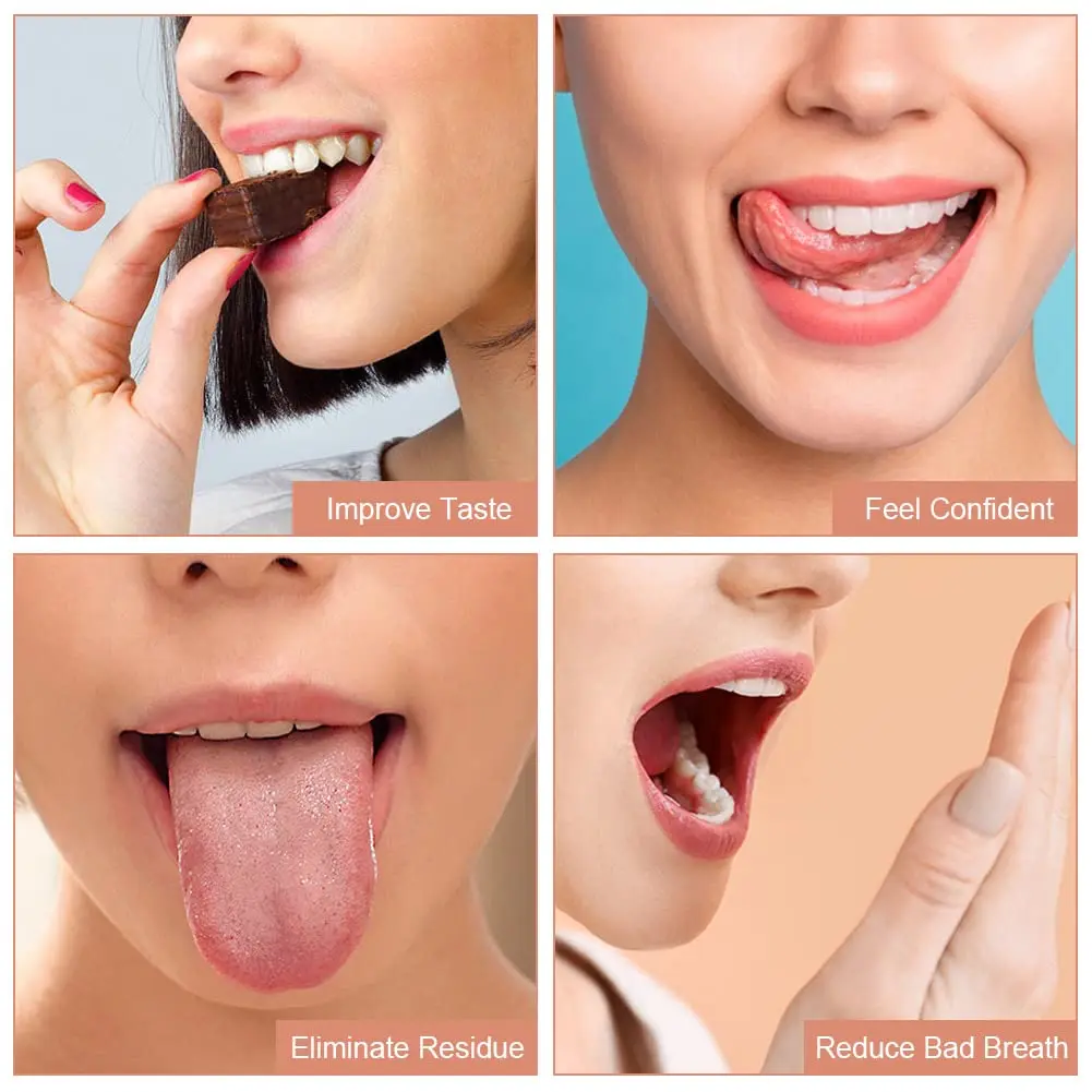 Tongue cleaner custom logo professional stainless steel tongue scraper reduce bad breath high quality tongue scraper