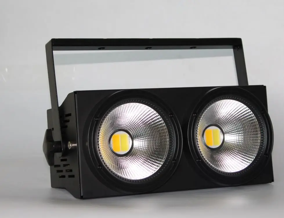 2*100W Eyes Warm White + Cold White cob LED Matrix blinder light COB LED studio stage light COB audience blinder