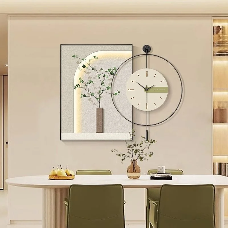 Cream style restaurant wall decoration painting modern simple dining room wall advanced painting table background wall
