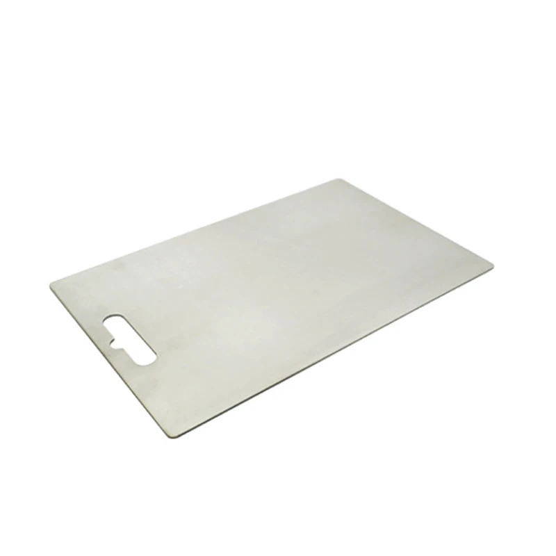Kitchen Various Sizes Rectangular Pure Titanium Chopping Board Stainless Steel Titanium Cutting Board