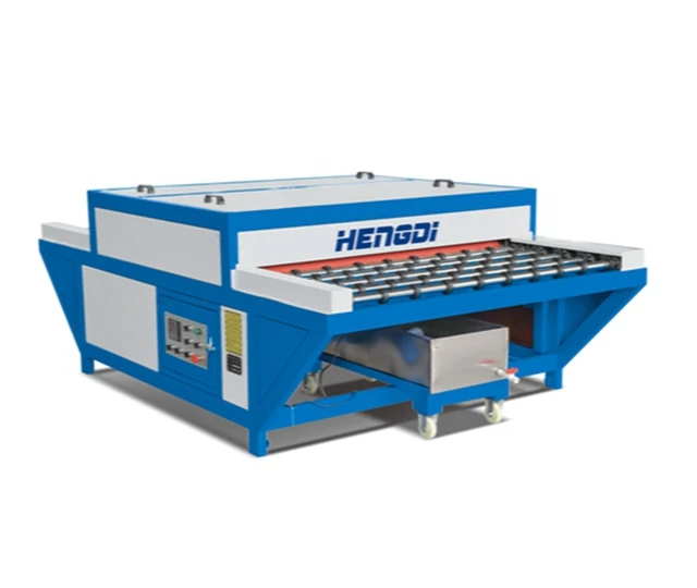 horizontal glass rinsing and drying machine/glass cleaning machine