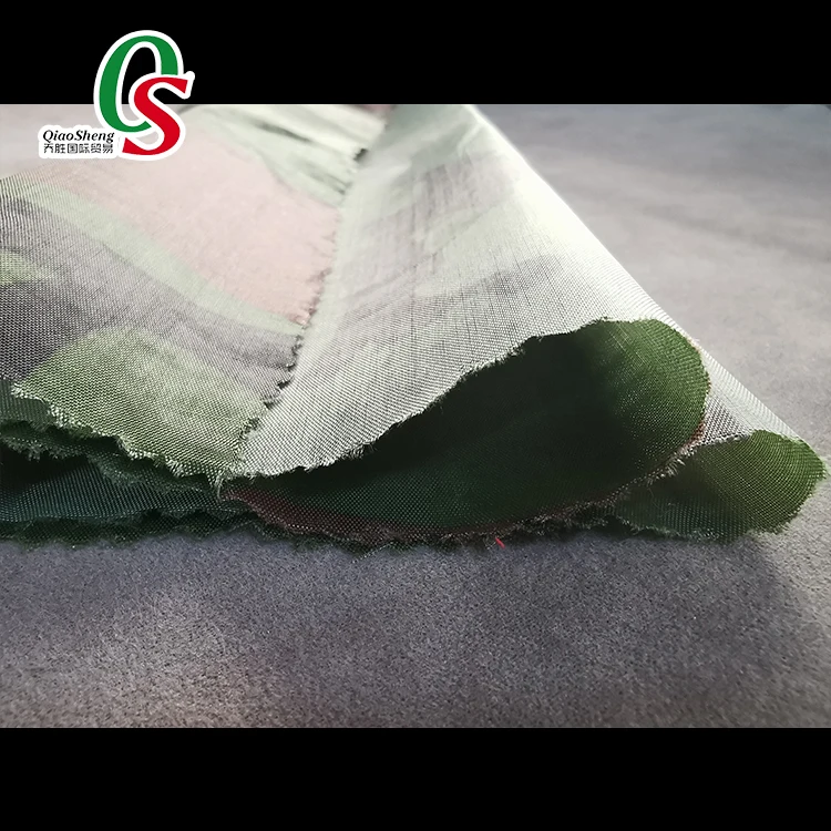 100% polyester 170T taffeta camouflage heat transfer printing fabric for lining of bags coats