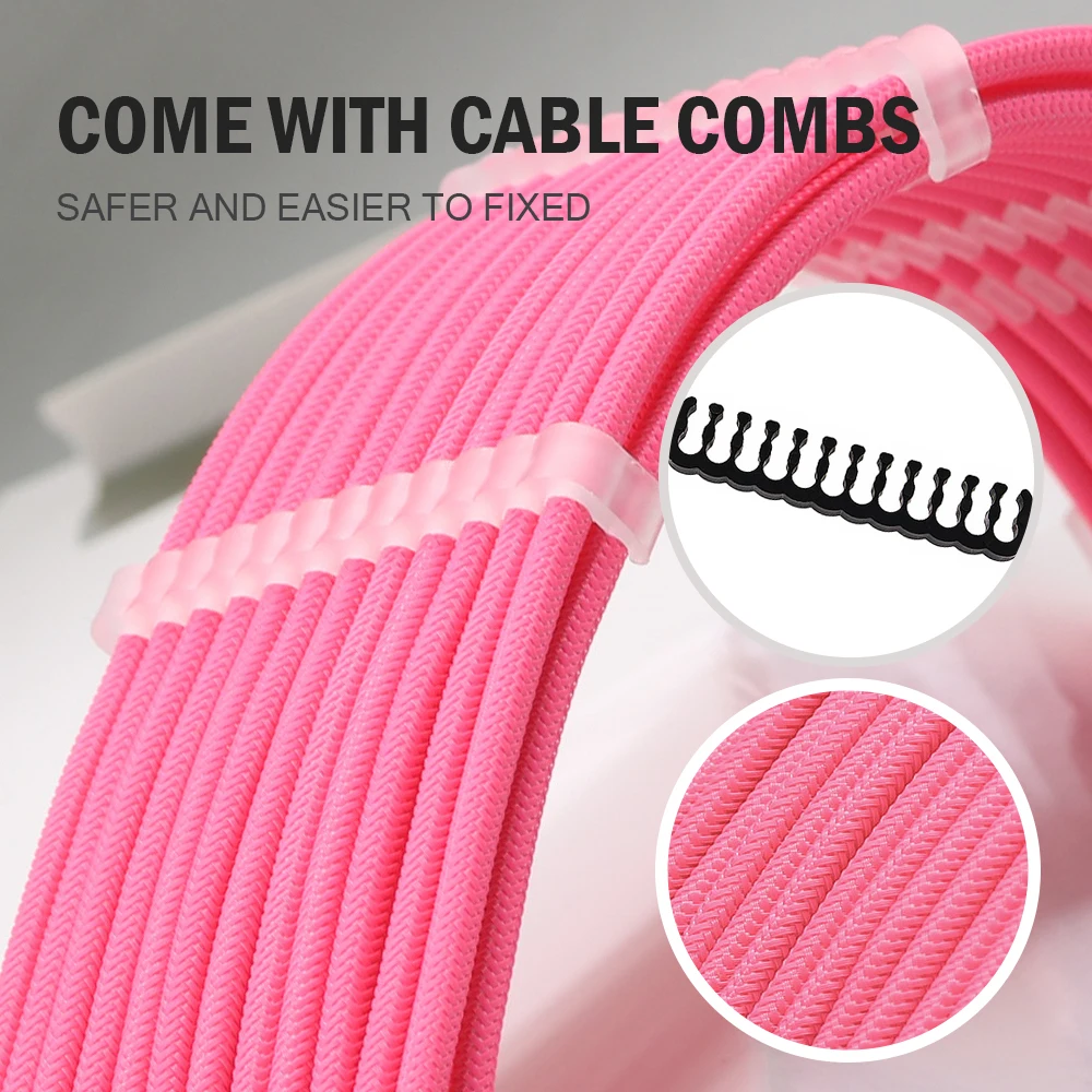 SAMA 18AWG 30cm ATX 24-pin Pvc Copper Stripped  Extension Cable Computer Extension Cord