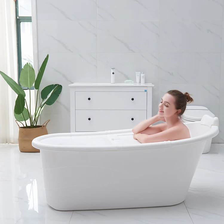 Factory Price Custom OEM Bathtub Large Movable Plastic Portable Cheap Bathtub For Adults