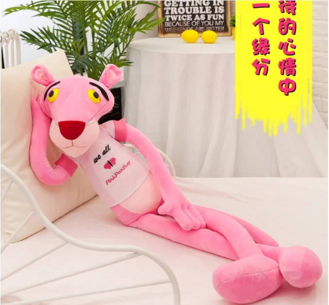 Cute Cartoon Pink Panther Leopard Plush Toys Stuffed Animal Baby swinub plush Toy Kid Doll Gift