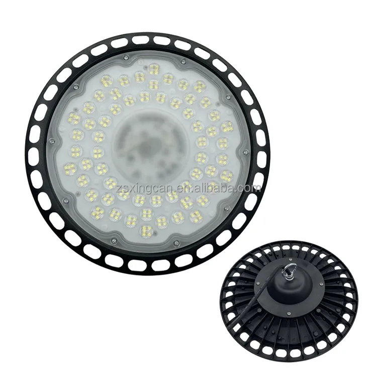 Aluminum Factory warehouse supermarket market ultra-thin greenhouse lamp 100W 150W 200W UFO mining lamp ufo high bay light