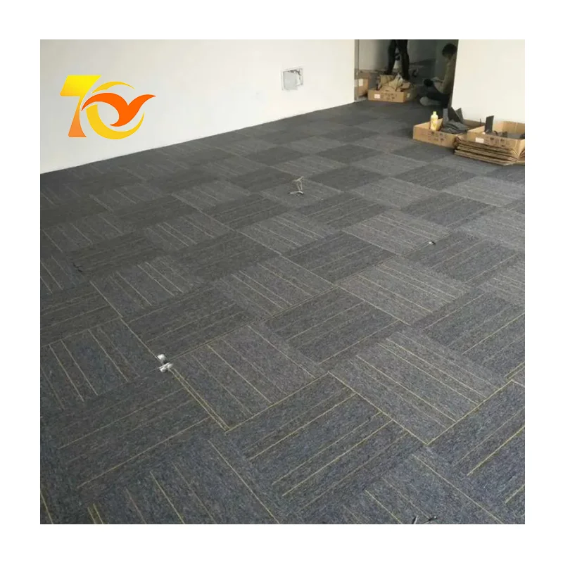 High Quality Bitumen Backing Office Commercial Carpets Suitable Billiard Rooms Cinemas Carpet Tiles