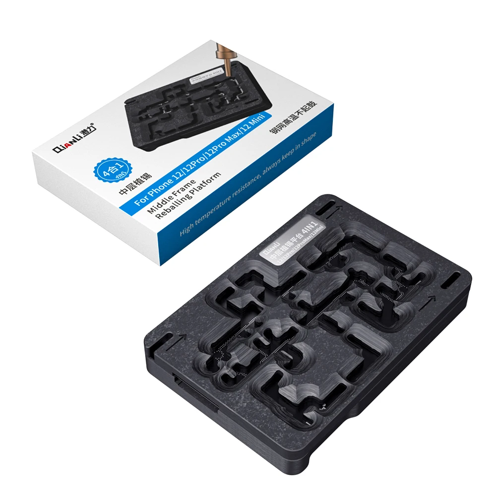 QianLi 4 in 1 Middle Frame Reballing Platform Compatible Mother Board Testers for iphone 12  middle Reballing