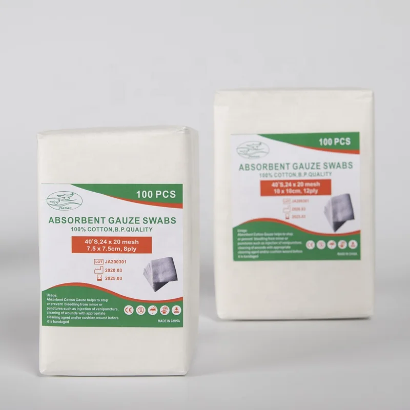 Non sterile Gauze swab compresse