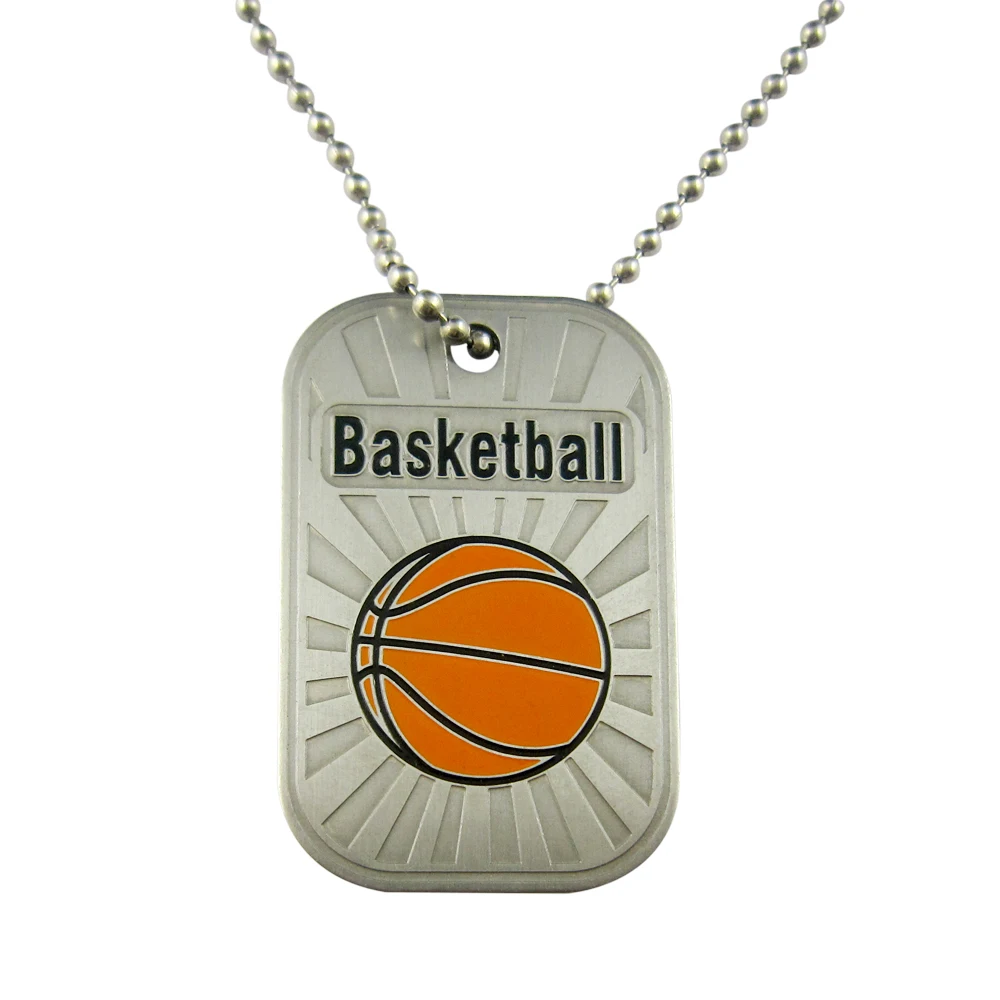 Wholesale Custom Named Sublimate Stainless Steel Pet Id Tags Metal Design Logo Dog Tags Necklaces