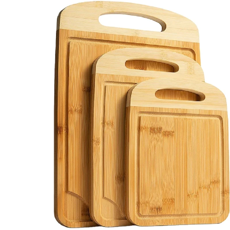 Organic Bamboo Cutting Board with Juice Groove - Kitchen Chopping Board for Meat, Cheese and Vegetable