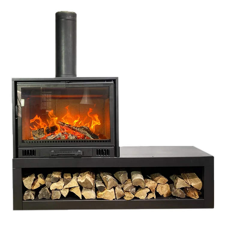 Wooden Home Multi Fuel Heating Flammable Multifunctional Smokeless Steel Fire Cook Coal Burning Fireplace Wood Stove Indoor