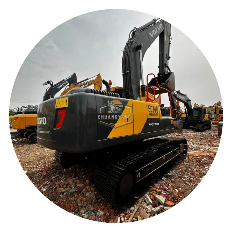 Экскаватор Volvo EC240 хорошее рабочее состояние низкая цена Escavatore VOLVO EC240d/EC240dl распродажа запас двигателя с сердечником