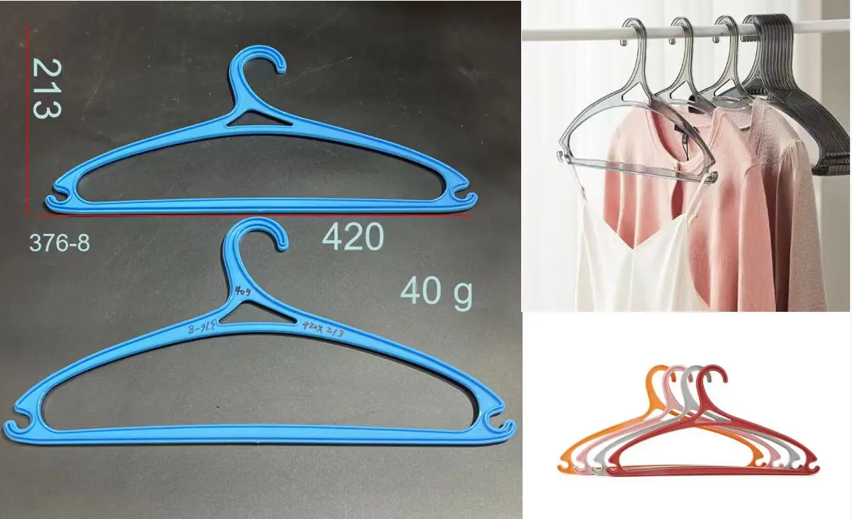 2023 Second Hand Modern Design PP Injection Cloth Hanger Mould Used Rotationer Clothes Hanger Mold