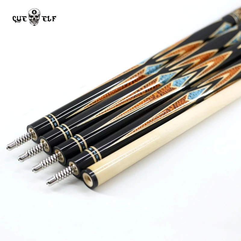 Korea style maple wood in 12mm tip 1/2 split wood joint carom cue