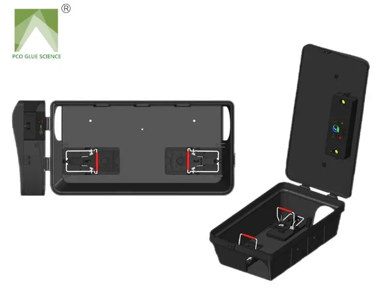 2024 New Rat Bait Station Traps Reusable Humane Rodent Box AgainstCage House to Secure Bait Block and Pellets Mouse Bait Station