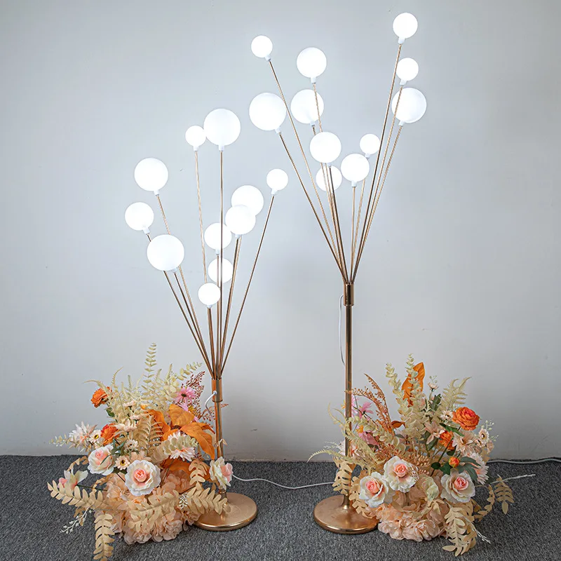 Свадебный реквизит для яблони, дороги, свинца, морского ежа, люминесцентная лампа с железным гальваническим покрытием, счастливое фруктовое дерево, свадебное украшение