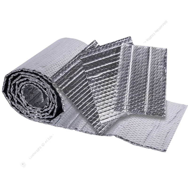 Reflective Aluminum Foil  Bubble EPE XPE Material Sheet Roll For Roofing Building Car Heat Resistant Insulation Roll