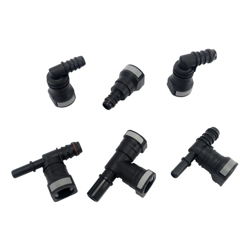 Fuel Line Quick Release Connector Car Hose Coupler 15.82mm Female Fuel Line Quick Connector to 5/8 16mm or 1/2 14mm Fuel Hose