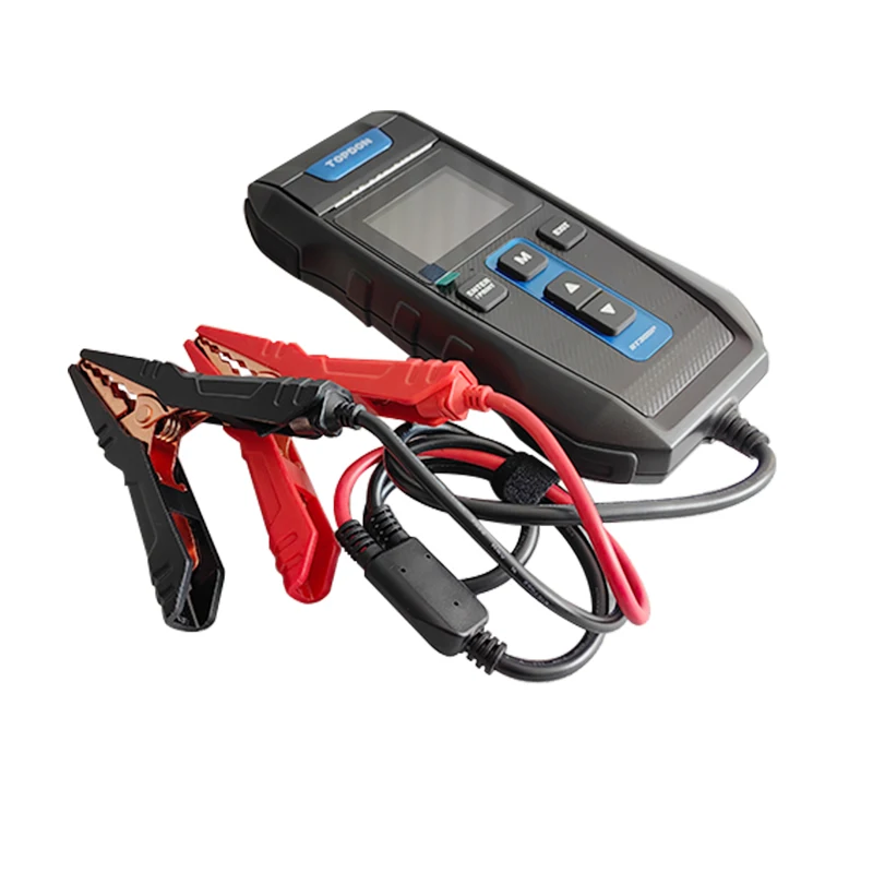 TOP DON BT300P Portable Intelligent 12V 24Volt Lcd Display Auto Car Battery Cranking and Charging Tester Dc 24V Battery Analyzer