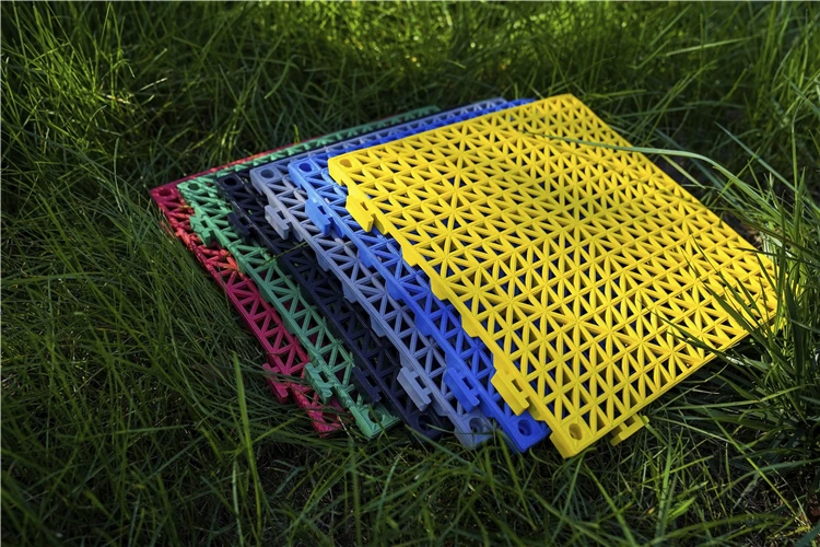 New Style Plastic Beautiful Floor Tiles Interlocking Drainage For Car Wash Shop