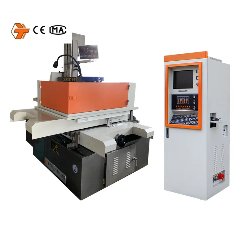 high speed taper 5 axis  DK7750 cnc wire cut edm price with high quality parts