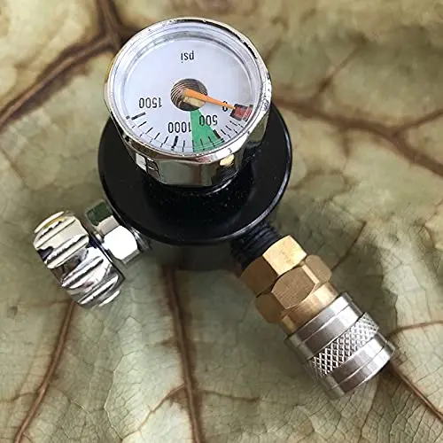 ULTRAFORCE 0-800PSI Regulator with 8mm Quick Disconnect Input Refill co2 /HPA Gas for Air soft