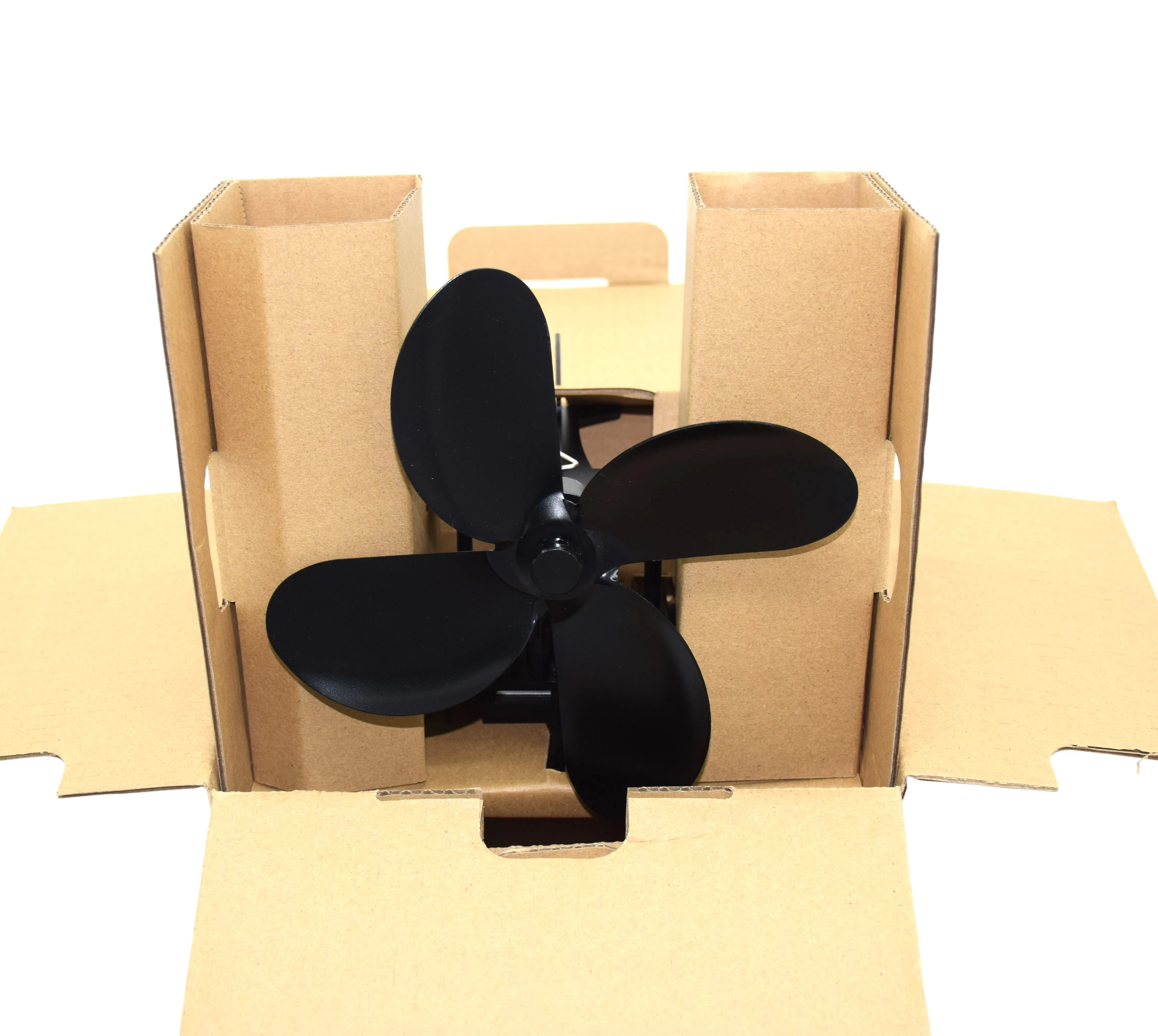 Factory Selling Circulates Warm Wind Wood Burning Thermal Furnace Fan Heated Air Eco Stove Fan