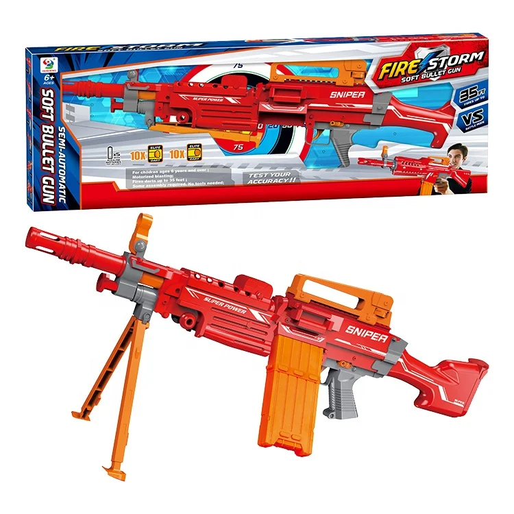 Kids Gun Toys Soft Bullet Airsof Sniper Gun Games Outdoor Electric Bullet Guns For Boys