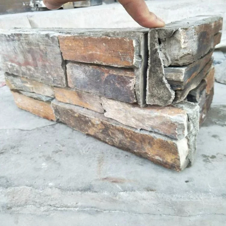 
Rusty Slate Cement Ledge Stone For Wall Cladding 