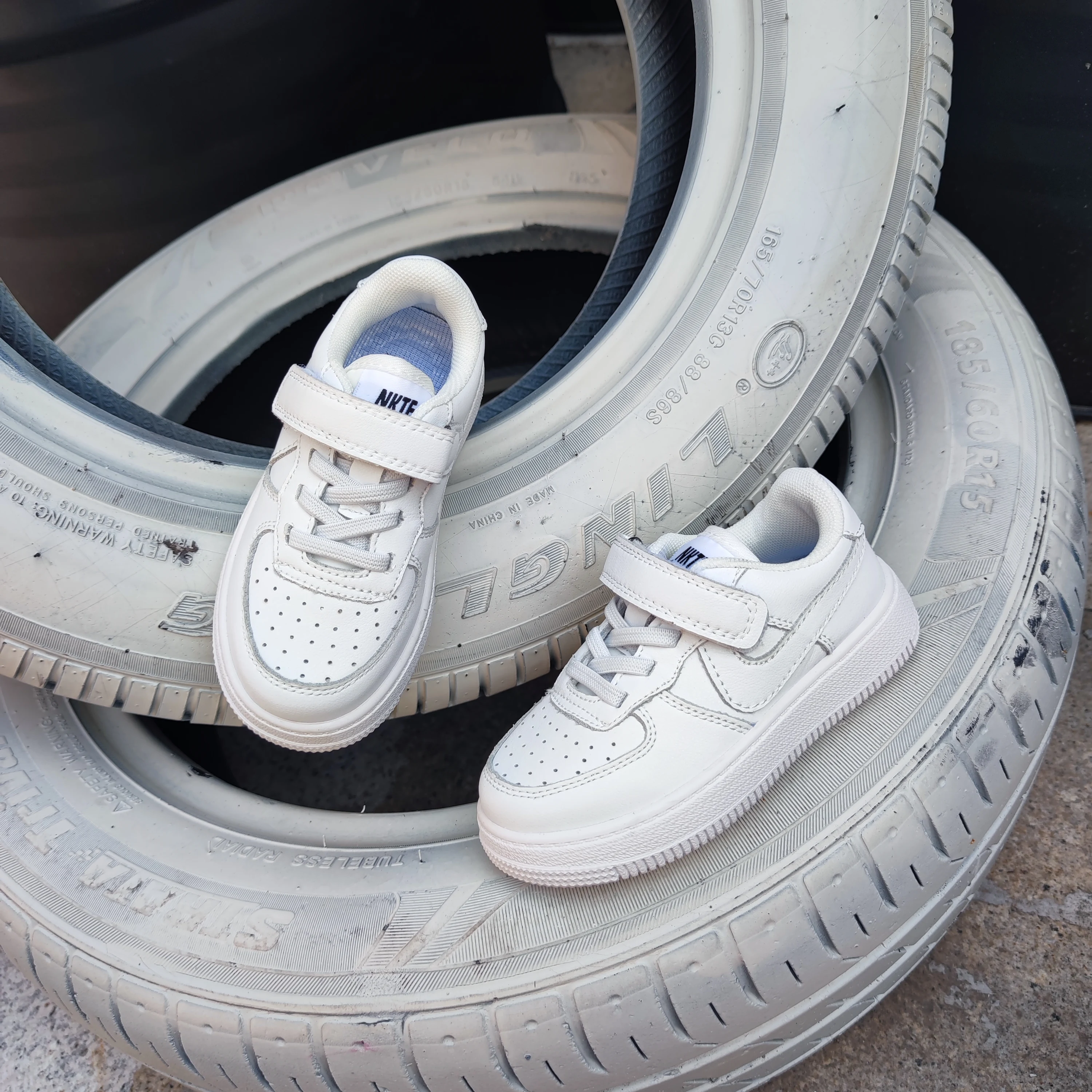 Детская спортивная обувь на заказ, Белая школьная повседневная обувь для мальчиков и девочек, 2021