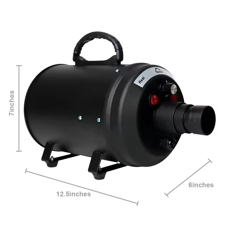 High Power Pet Hair Dryer Dog Grooming Dryer Heating Adjustable Speed Nozzles Pet Dog Hair Dryer Machine